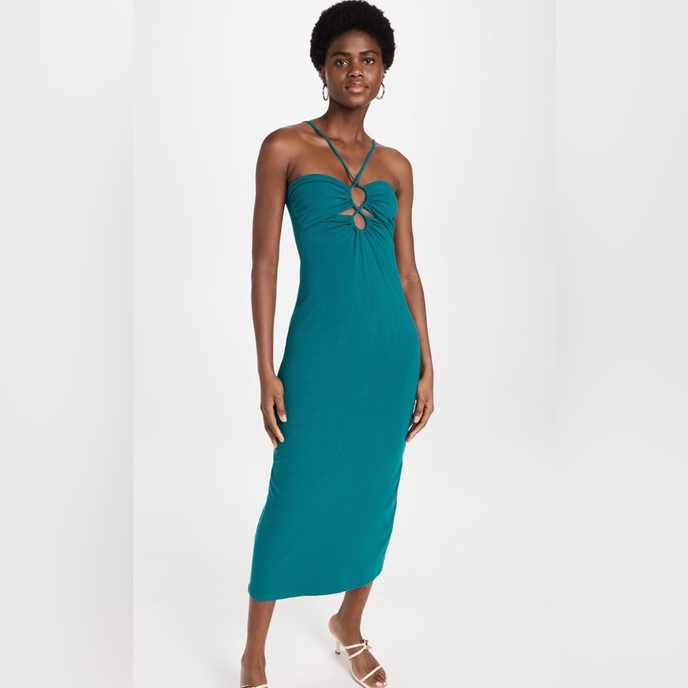 L Space Ellery Ribbed Jersey Maxi Dress